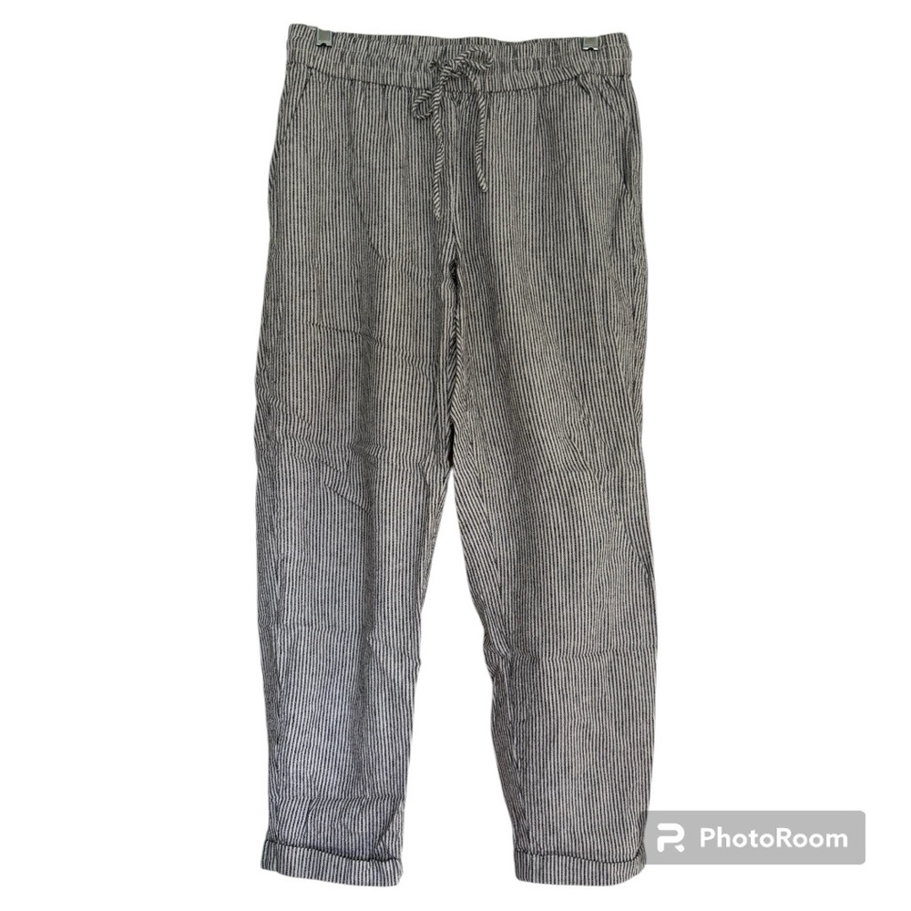JCrew Striped Drawstring Pants Size 4 EUC